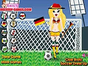 Cloe Bratz soccer dress up focis HTML5 jtk